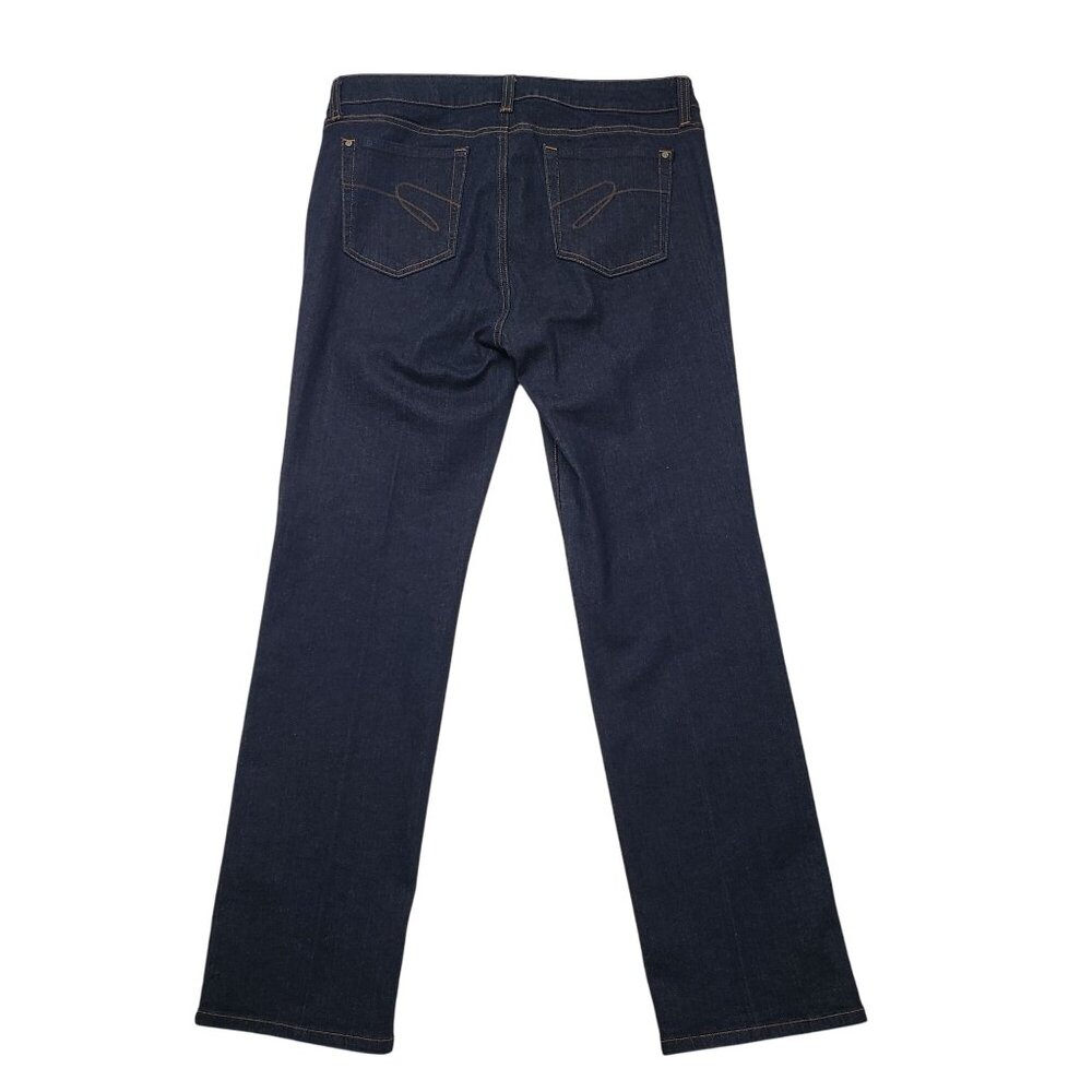 Miraclebody Jeans Women's Size 16 Mystic Blue Dark Wash Denim Slimming Stretch - Picture 3 of 16